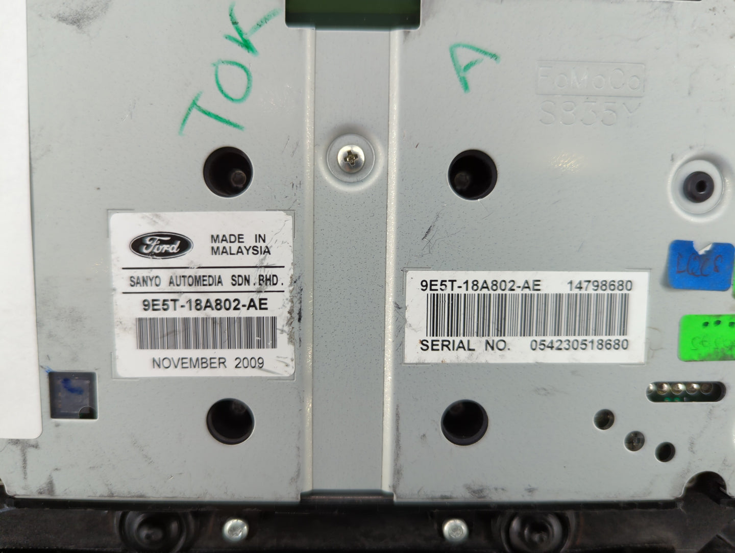 2010-2012 Ford Fusion Radio Control Panel - Oemusedautoparts1.com
