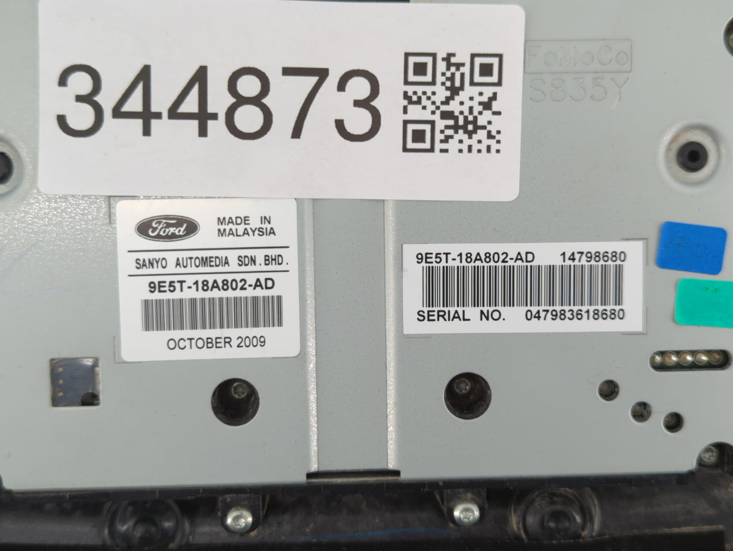 2010-2012 Ford Fusion Radio Control Panel - Oemusedautoparts1.com