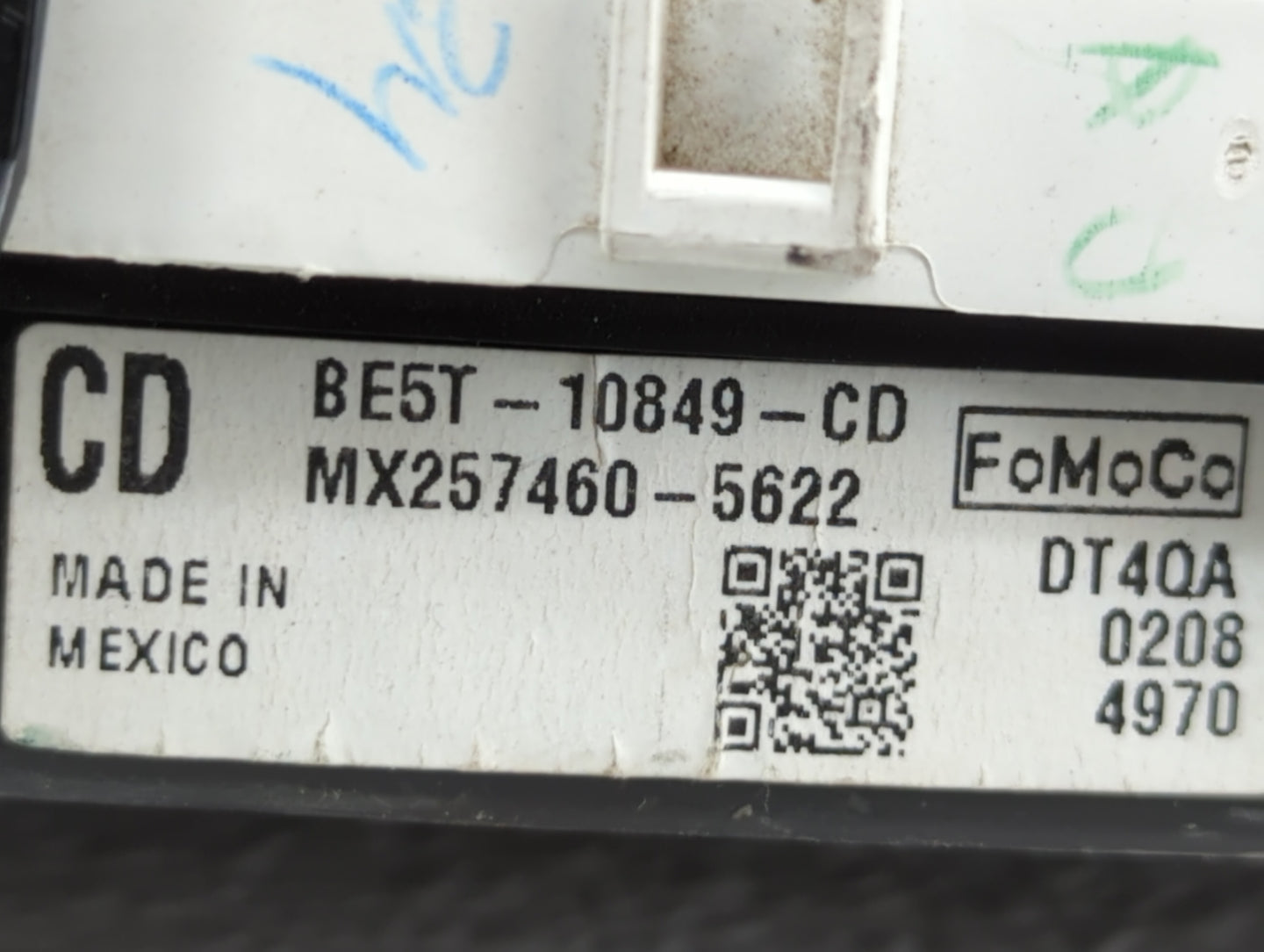 2011-2012 Ford Fusion Instrument Cluster Speedometer Gauges P/N:BE5T-10849-CD Fits Fits 2011 2012 OEM Used Auto Parts - Oemu
