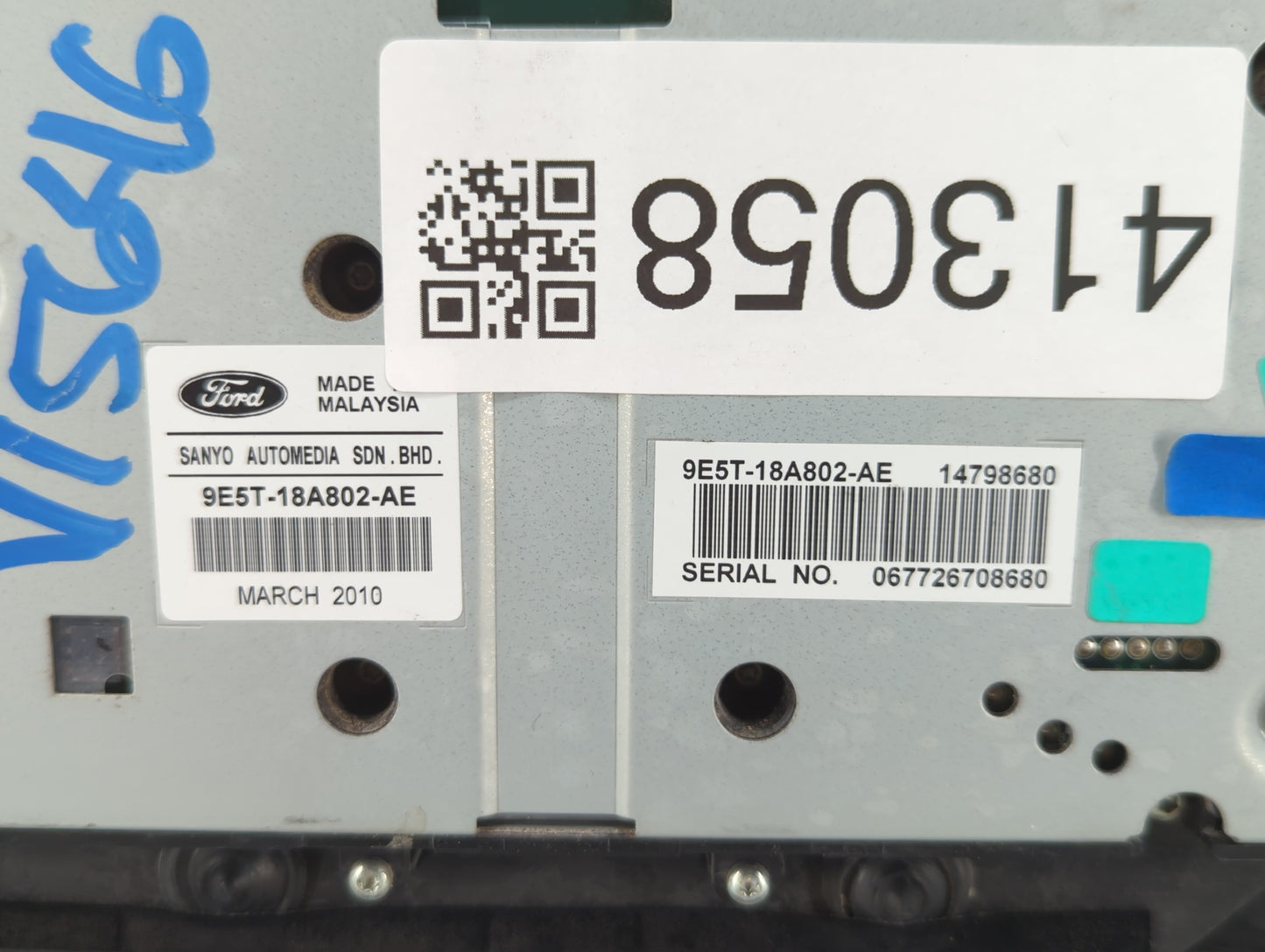 2010-2012 Ford Fusion Radio Control Panel - Oemusedautoparts1.com