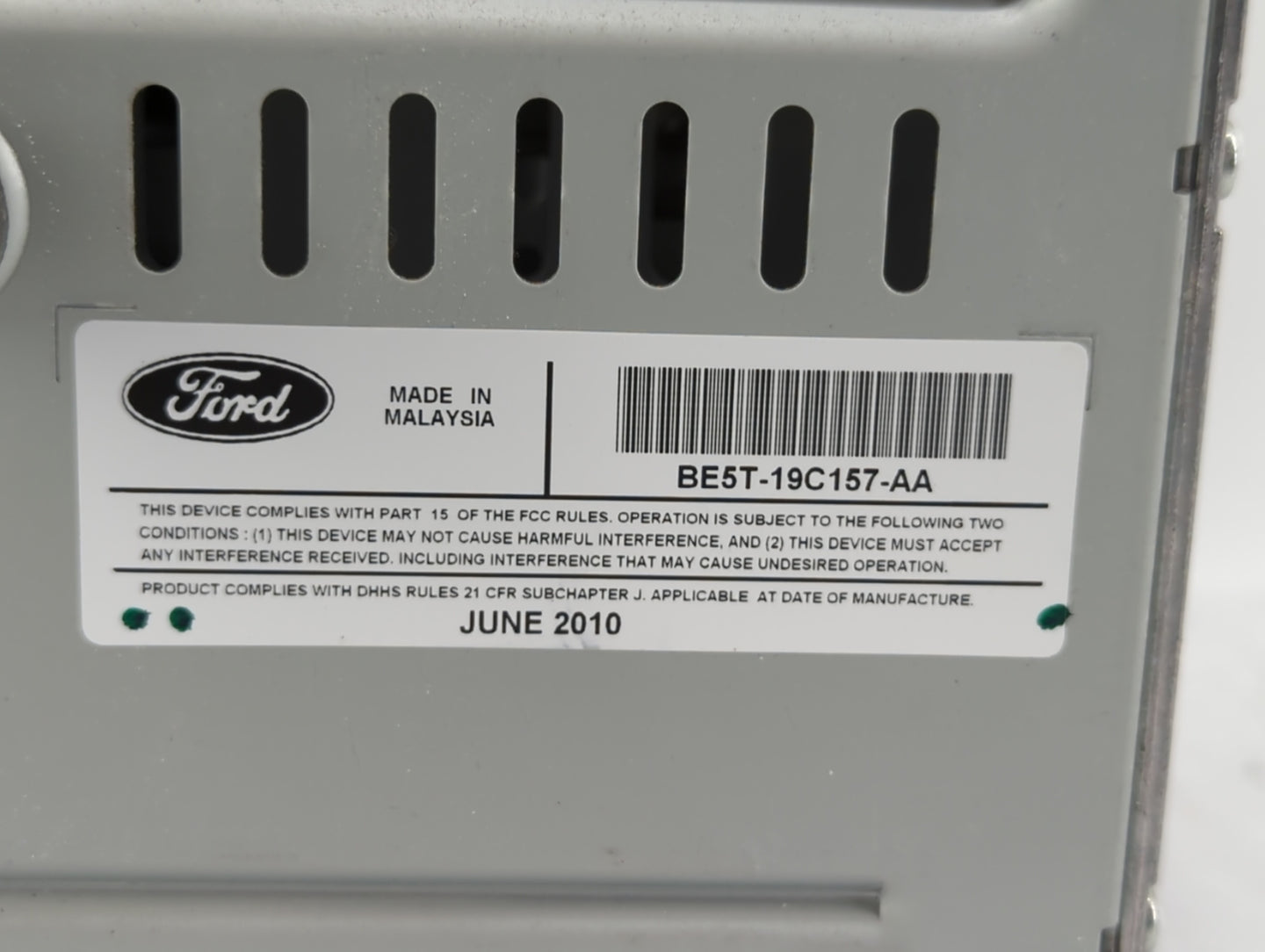 2010-2012 Ford Fusion Am Fm Cd Player Radio Receiver - Oemusedautoparts1.com