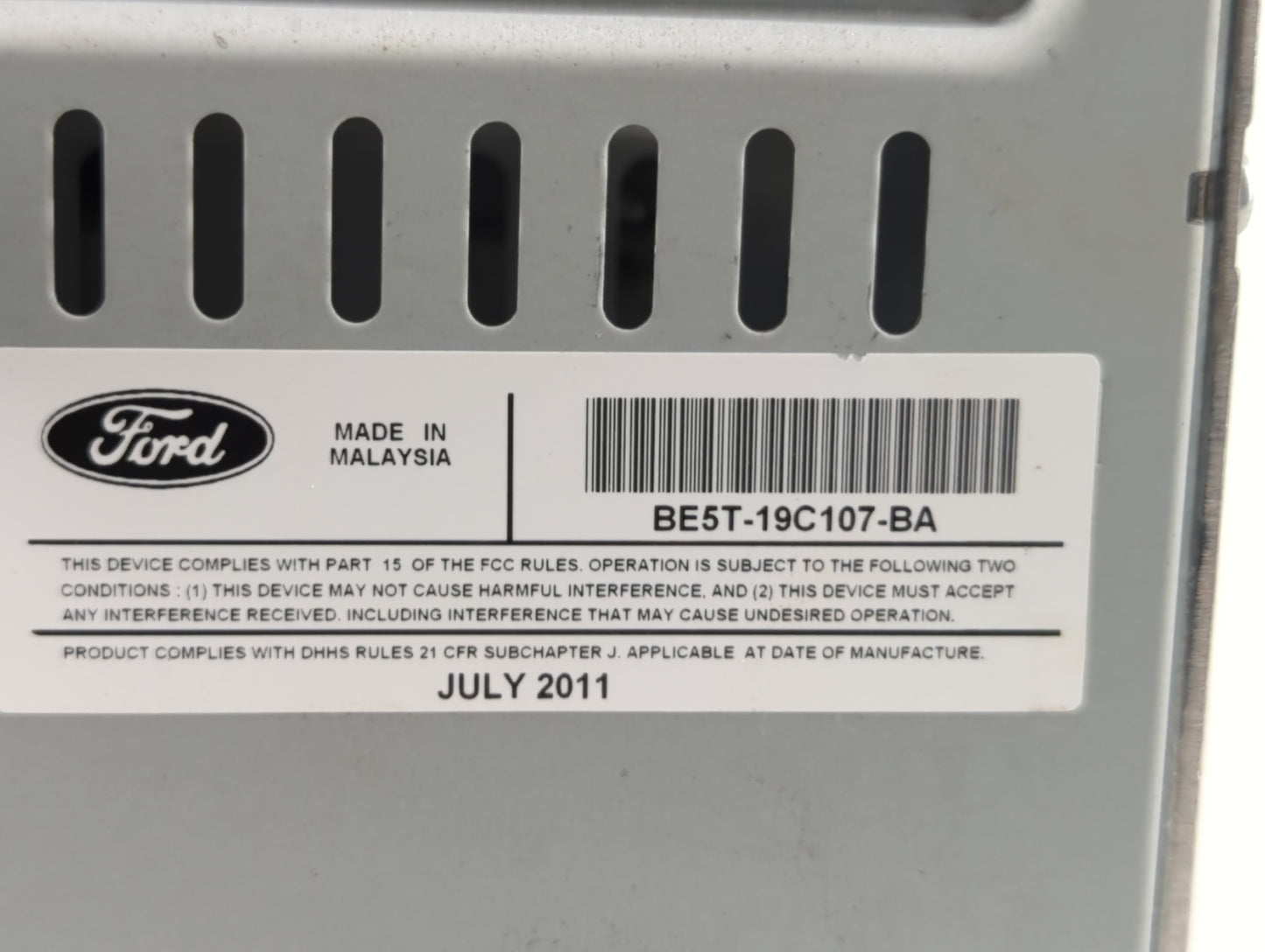 2011-2012 Ford Fusion Am Fm Cd Player Radio Receiver - Oemusedautoparts1.com