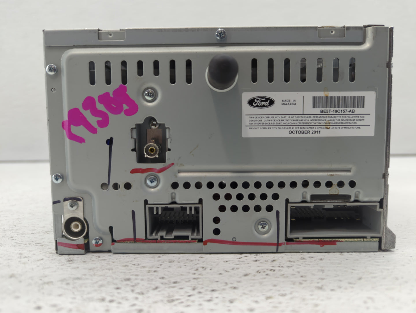 2010-2012 Ford Fusion Radio AM FM Cd Player Receiver Replacement P/N:9E5T-19C157-AB BE5T-19C157-AB Fits Fits 2010 2011 2012 