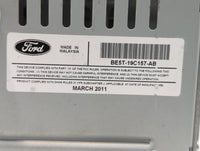 2011-2012 Ford Fusion Radio AM FM Cd Player Receiver Replacement P/N:BE5T-19C156-AB CE5T-19C156-BA Fits Fits 2011 2012 OEM U