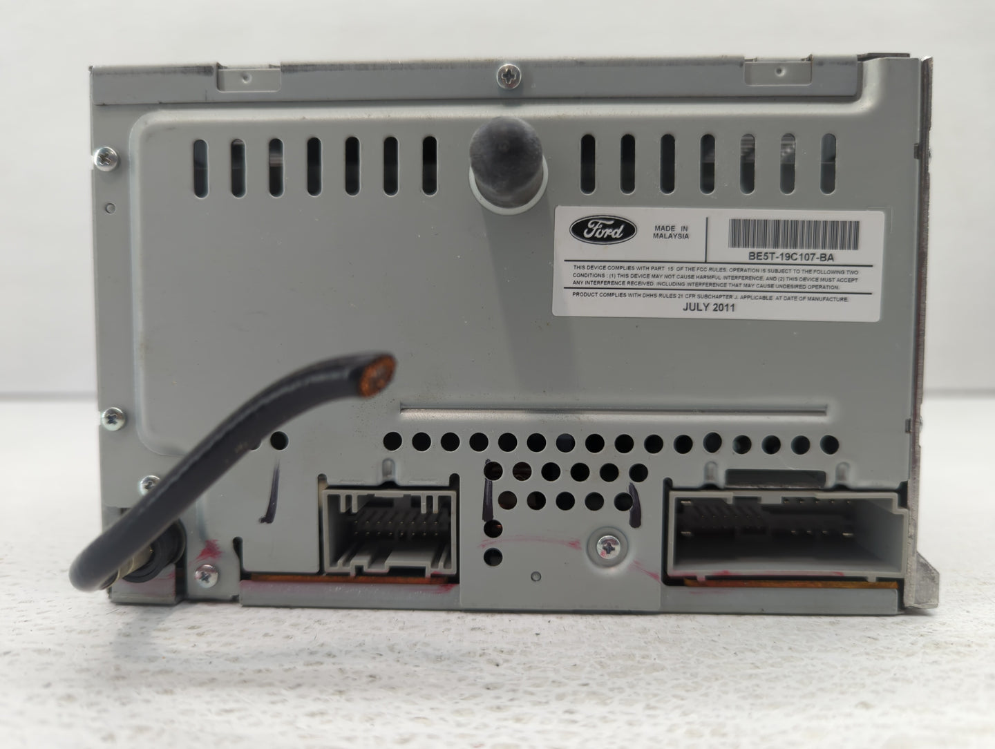 2012 Ford Fusion Radio AM FM Cd Player Receiver Replacement P/N:BE5T-19C107-BA Fits OEM Used Auto Parts - Oemusedautoparts1.