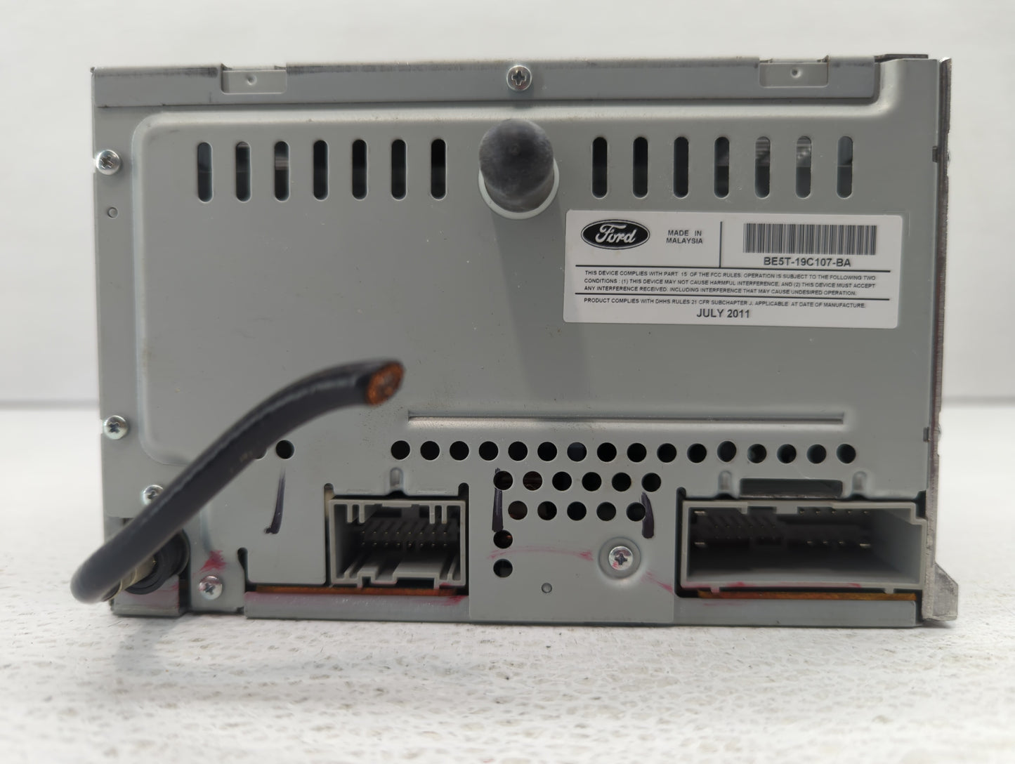 2012 Ford Fusion Radio AM FM Cd Player Receiver Replacement P/N:BE5T-19C107-BA Fits OEM Used Auto Parts - Oemusedautoparts1.