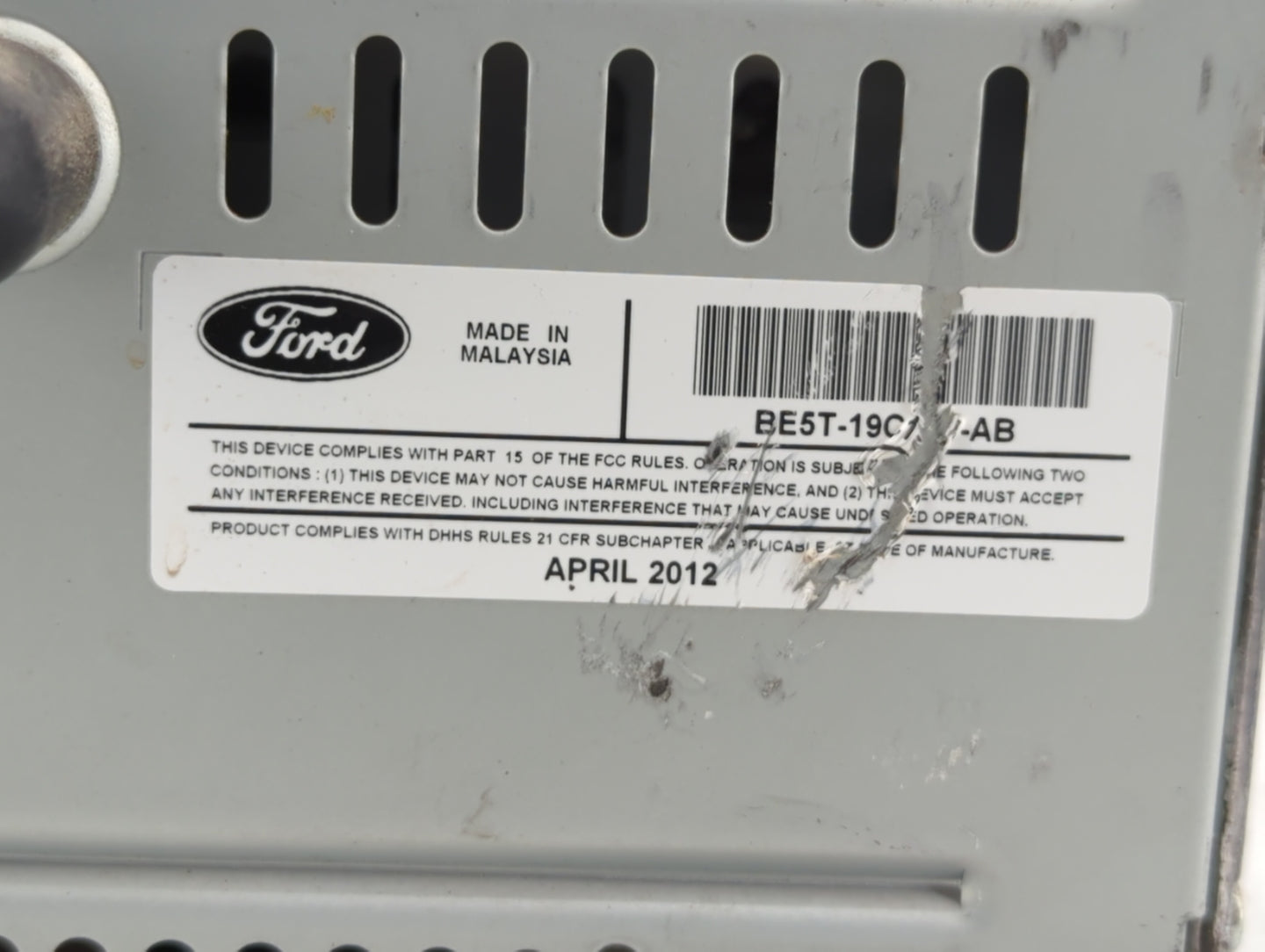 2011-2012 Ford Fusion Am Fm Cd Player Radio Receiver - Oemusedautoparts1.com