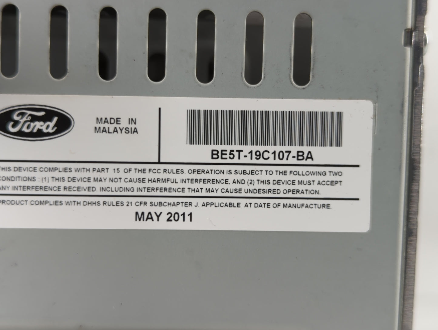 2011-2012 Ford Fusion Am Fm Cd Player Radio Receiver - Oemusedautoparts1.com