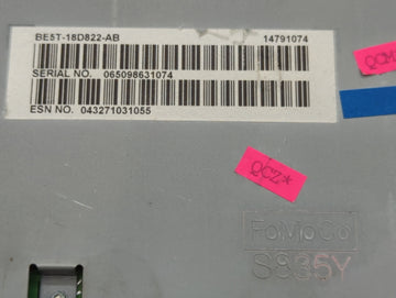 2010-2012 Ford Fusion Am Fm Cd Player Radio Receiver