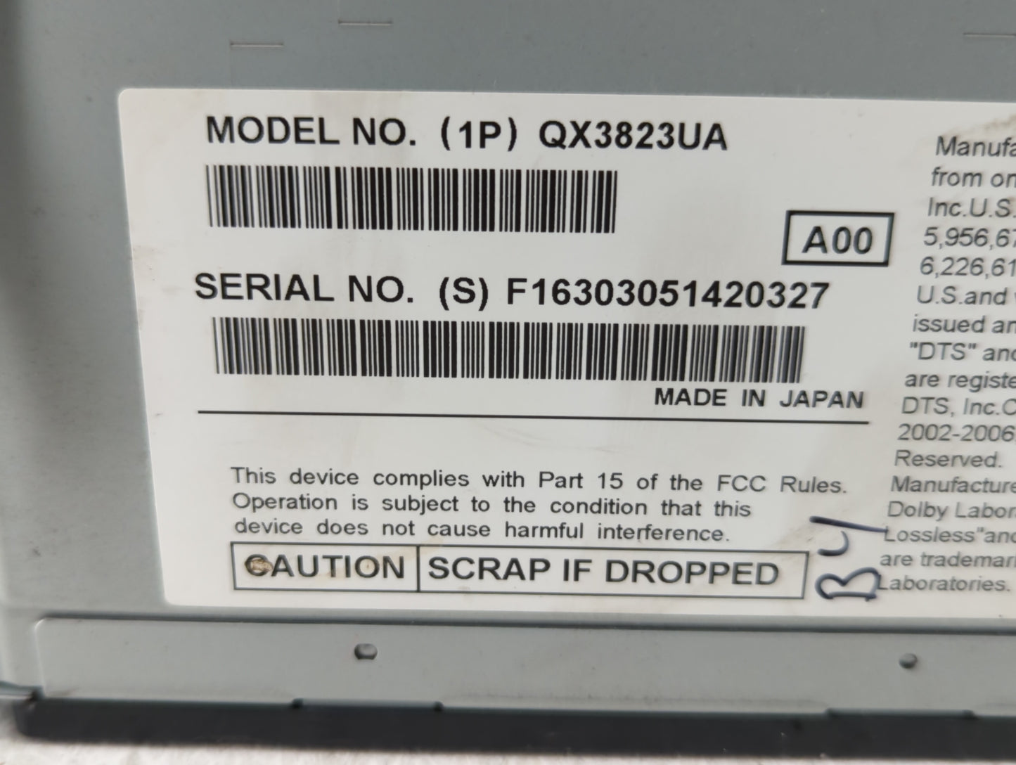 2011-2012 Ford Fusion Am Fm Cd Player Radio Receiver - Oemusedautoparts1.com