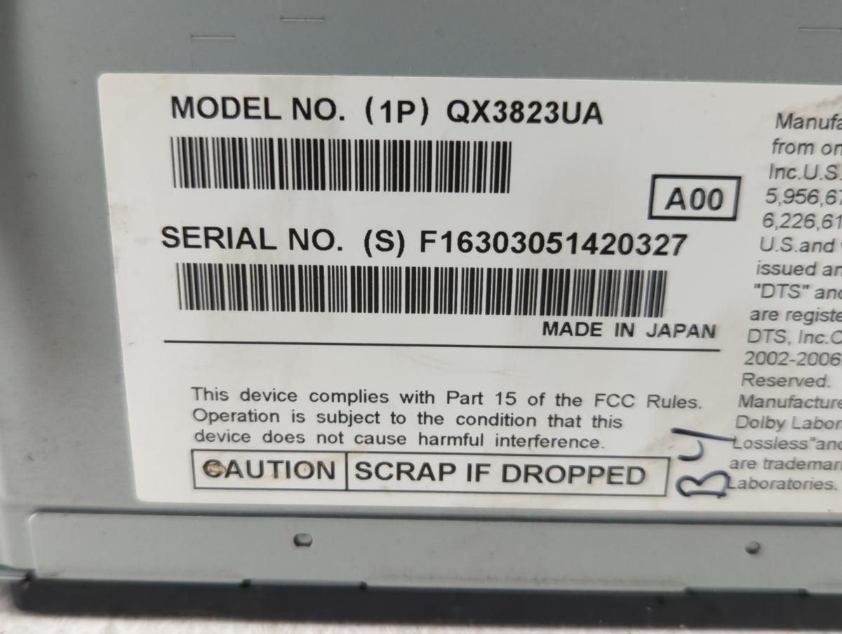 2011-2012 Ford Fusion Am Fm Cd Player Radio Receiver 526087 - Oemusedautoparts1.com