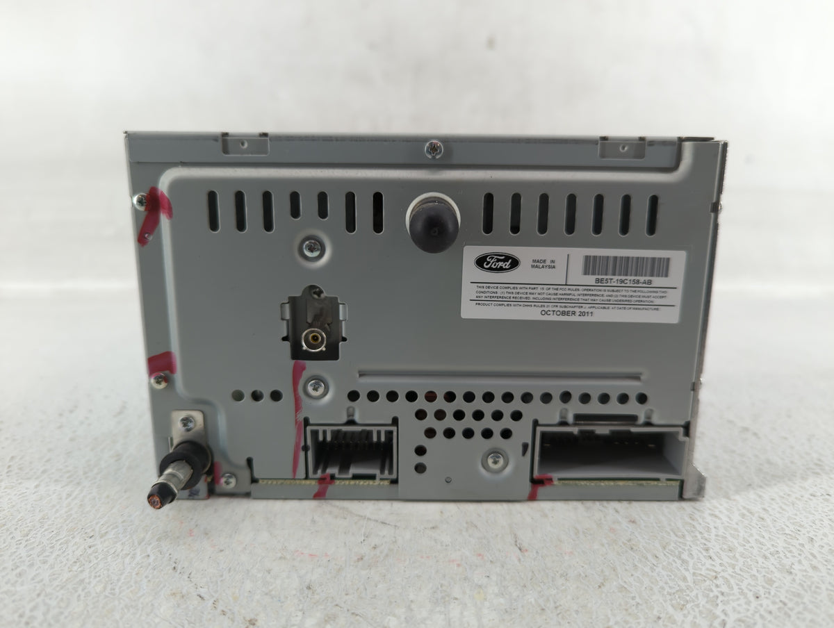 2011-2012 Ford Fusion Radio AM FM Cd Player Receiver Replacement P/N:BE5T-19C158-AB Fits Fits 2011 2012 OEM Used Auto Parts 
