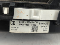 2011-2012 Ford Fusion Instrument Cluster Speedometer Gauges P/N:BE5T-10849-CD Fits Fits 2011 2012 OEM Used Auto Parts - Oemu