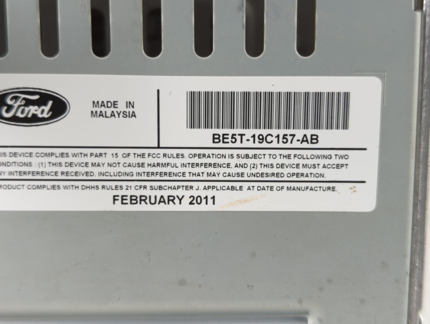 2011-2012 Ford Fusion Am Fm Cd Player Radio Receiver - Oemusedautoparts1.com