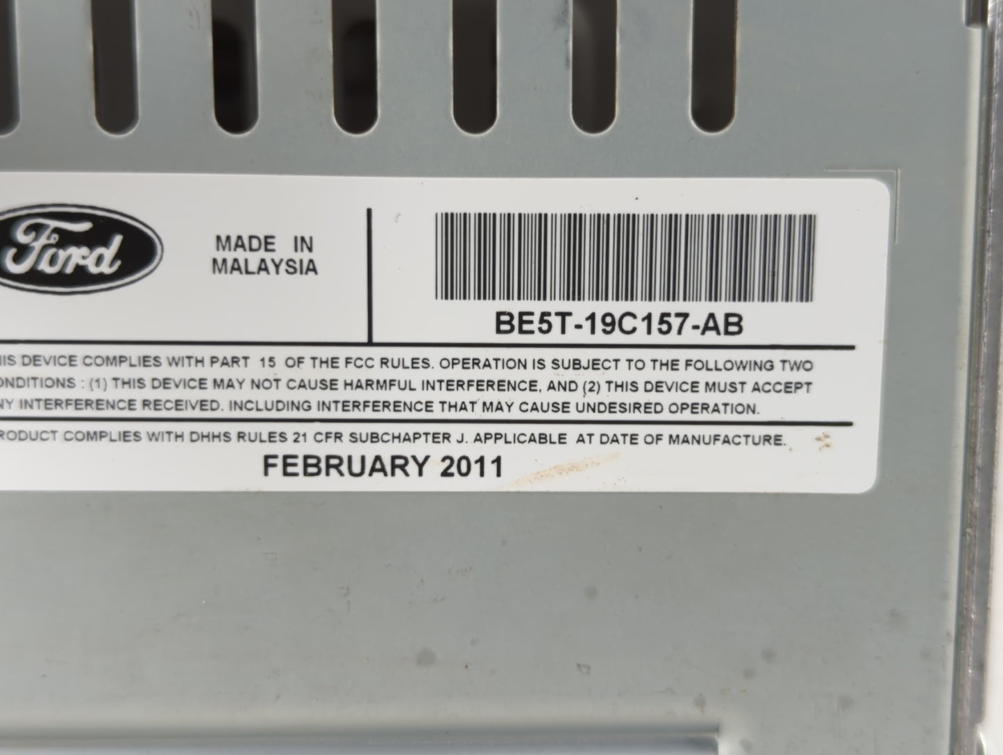 2011-2012 Ford Fusion Am Fm Cd Player Radio Receiver - Oemusedautoparts1.com