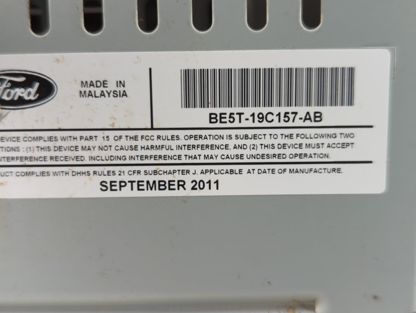2011-2012 Ford Fusion Undefined - Oemusedautoparts1.com