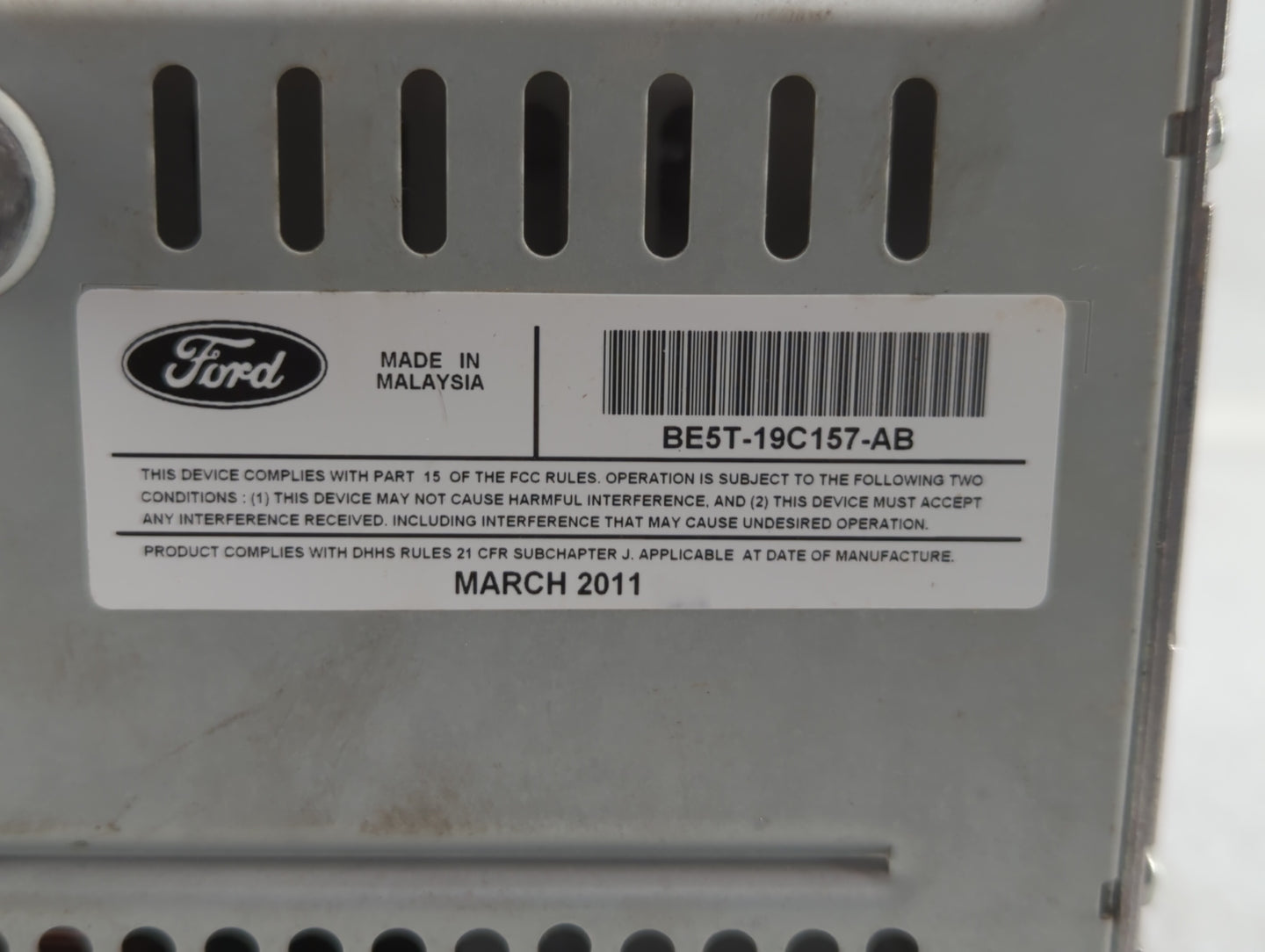 2011-2012 Ford Fusion Am Fm Cd Player Radio Receiver - Oemusedautoparts1.com