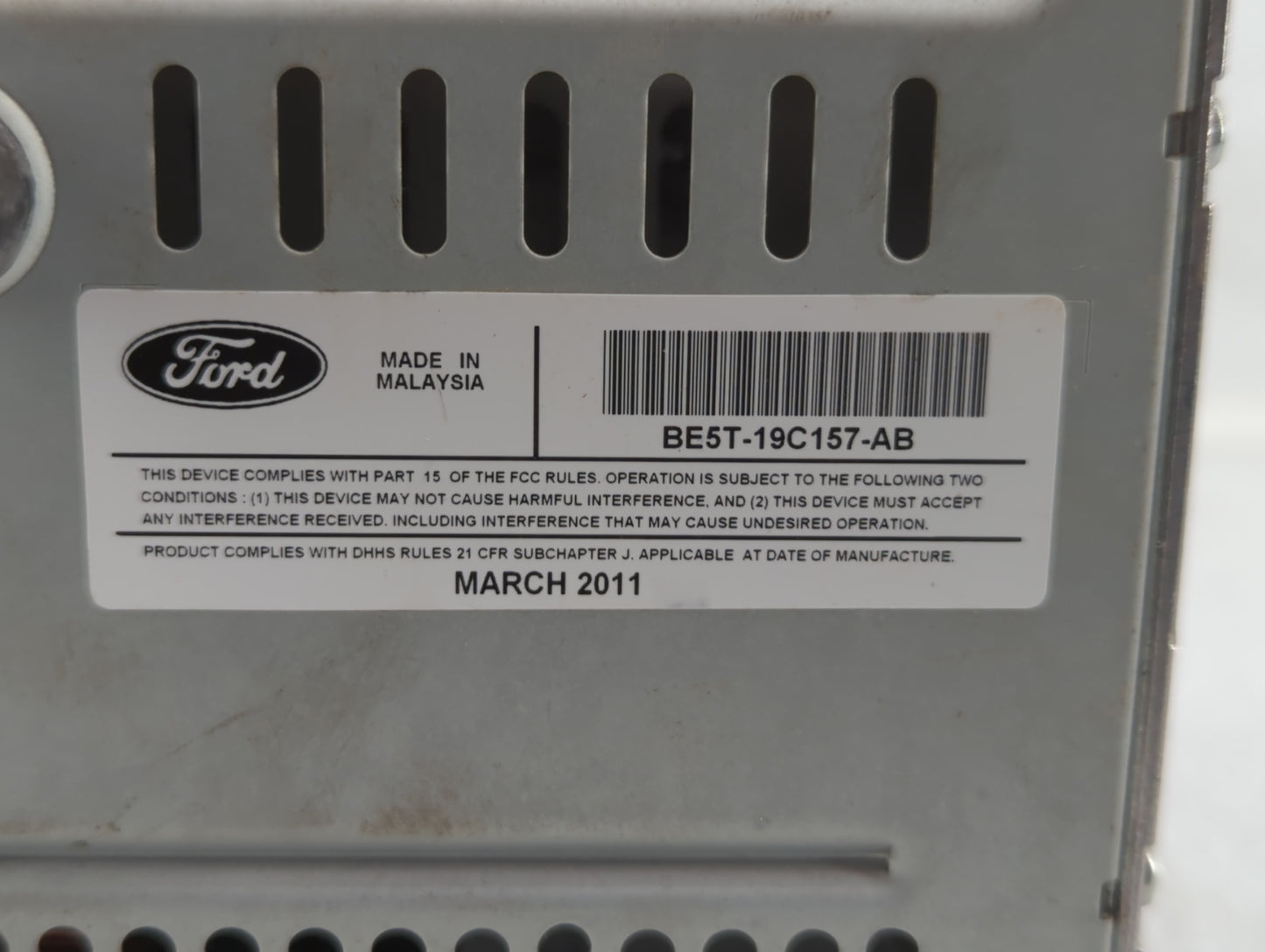 2011-2012 Ford Fusion Am Fm Cd Player Radio Receiver - Oemusedautoparts1.com