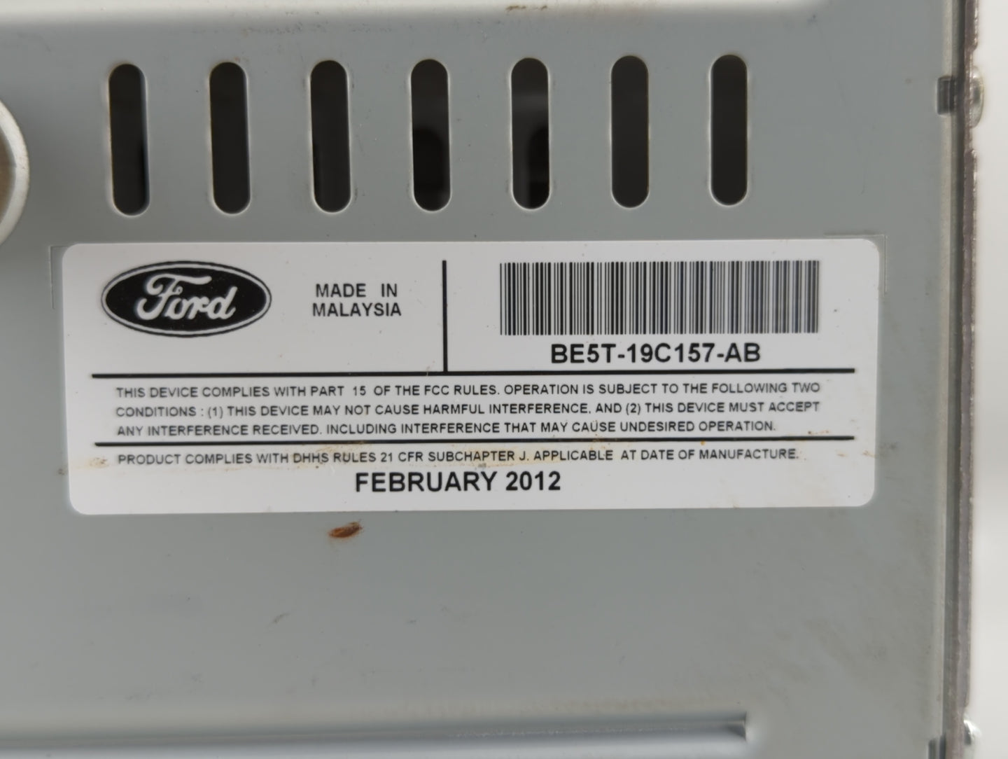 2010-2012 Ford Fusion Am Fm Cd Player Radio Receiver - Oemusedautoparts1.com