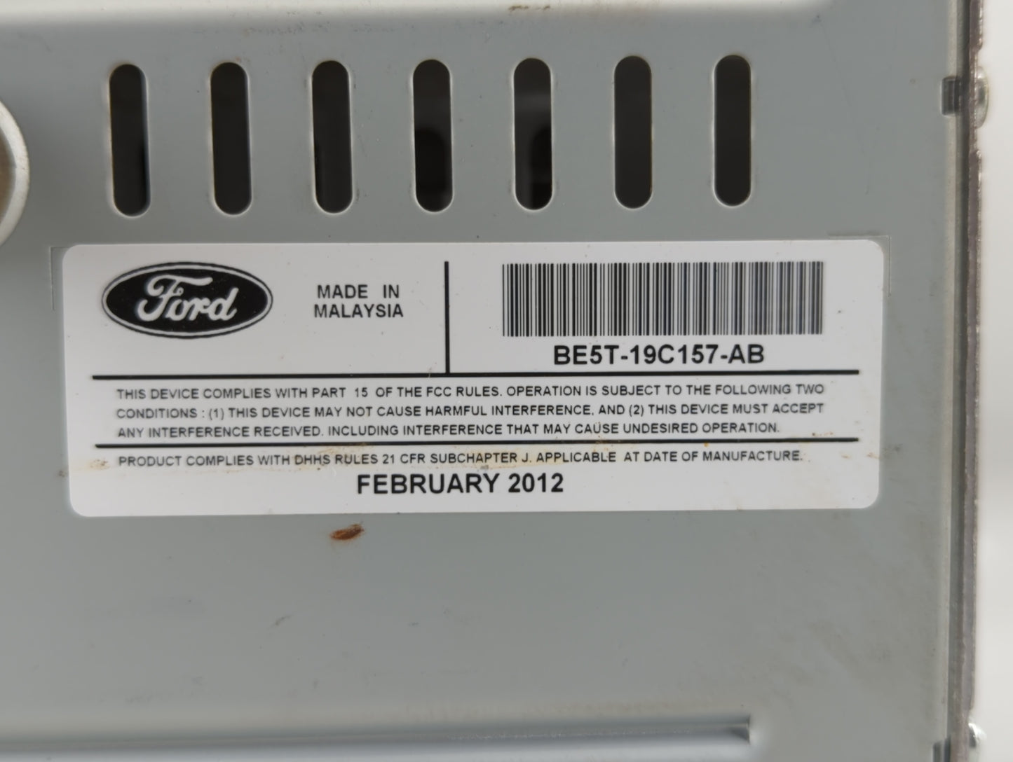 2010-2012 Ford Fusion Am Fm Cd Player Radio Receiver - Oemusedautoparts1.com