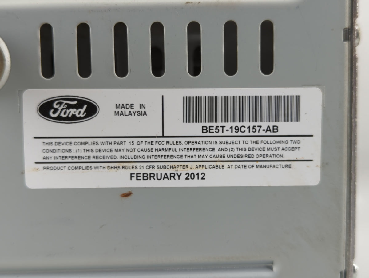 2010-2012 Ford Fusion Am Fm Cd Player Radio Receiver 555052 - Oemusedautoparts1.com