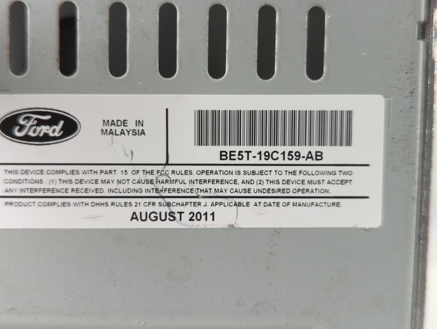 2011-2012 Ford Fusion Am Fm Cd Player Radio Receiver - Oemusedautoparts1.com