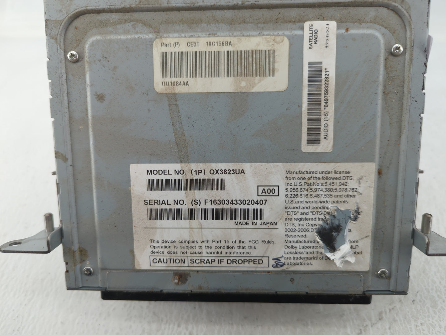 2012 Ford Fusion Radio AM FM Cd Player Receiver Replacement P/N:QX3701UA CE5T-19C156-AA Fits OEM Used Auto Parts - Oemusedau