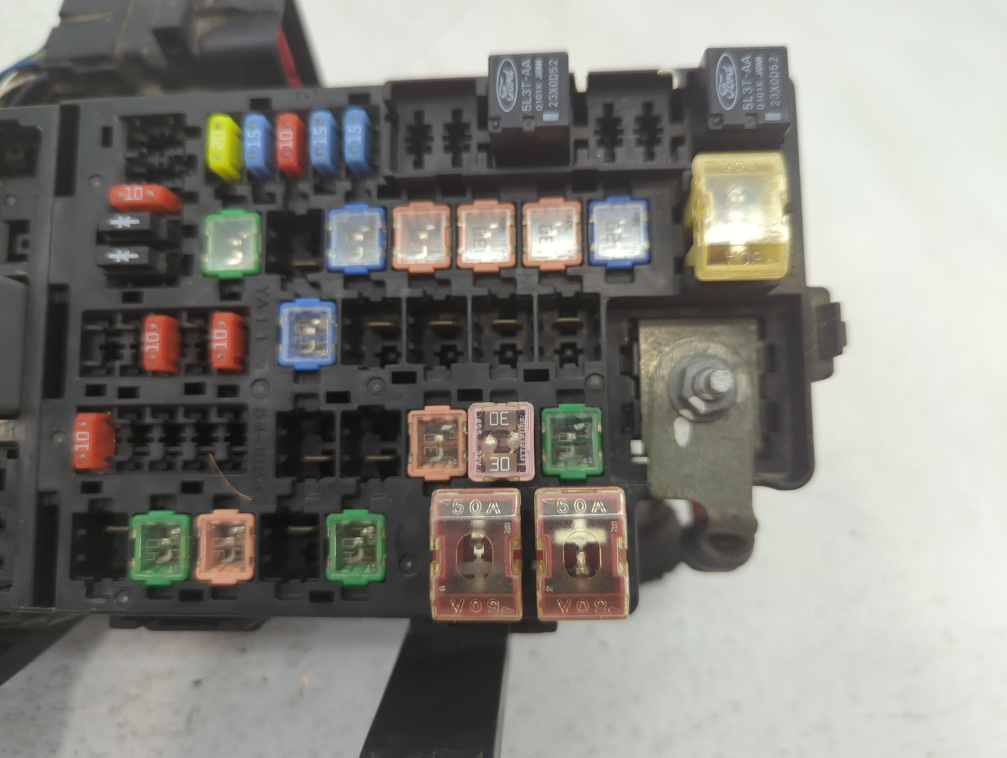 2010-2012 Ford Fusion Fusebox Fuse Box Panel Relay Module P/N:BE5T-14290-H Fits Fits 2010 2011 2012 OEM Used Auto Parts - Oe