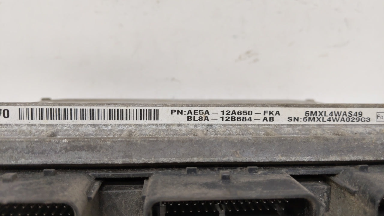 2012 Ford Fusion PCM Engine Control Computer ECU ECM PCU OEM P/N:AE5A-12A650-FKA BL8A-12B684-AB Fits OEM Used Auto Parts - O