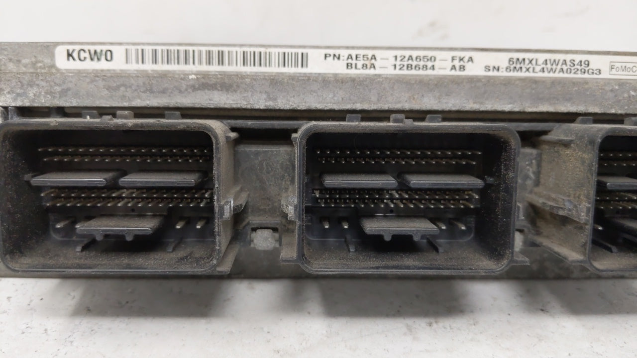2012 Ford Fusion PCM Engine Control Computer ECU ECM PCU OEM P/N:AE5A-12A650-FKA BL8A-12B684-AB Fits OEM Used Auto Parts - O