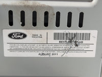 2011-2012 Ford Fusion Radio AM FM Cd Player Receiver Replacement P/N:BE5T-19C107-AB Fits Fits 2011 2012 OEM Used Auto Parts 