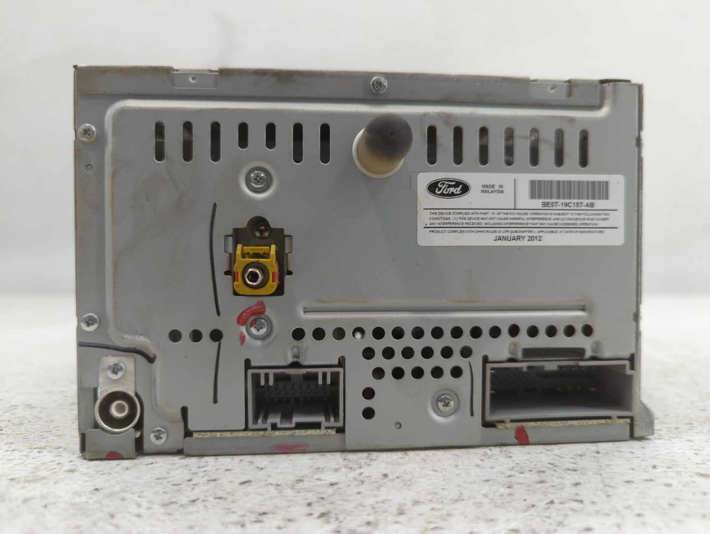 2010-2012 Ford Fusion Radio AM FM Cd Player Receiver Replacement P/N:BE5T-19C157-AB Fits Fits 2010 2011 2012 OEM Used Auto P