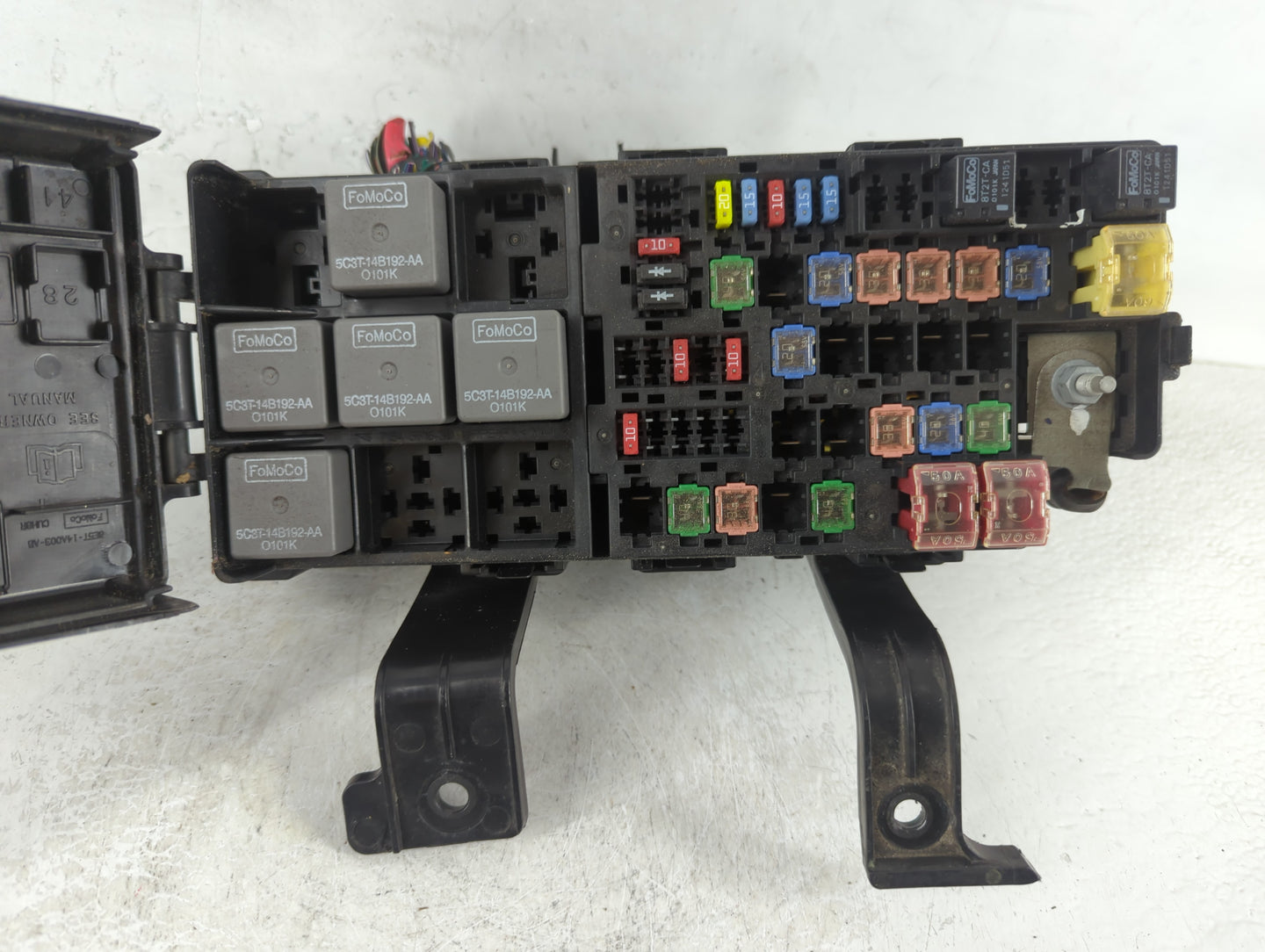 2010-2012 Ford Fusion Fusebox Fuse Box Panel Relay Module P/N:BE5T-14290-H Fits Fits 2010 2011 2012 OEM Used Auto Parts - Oe