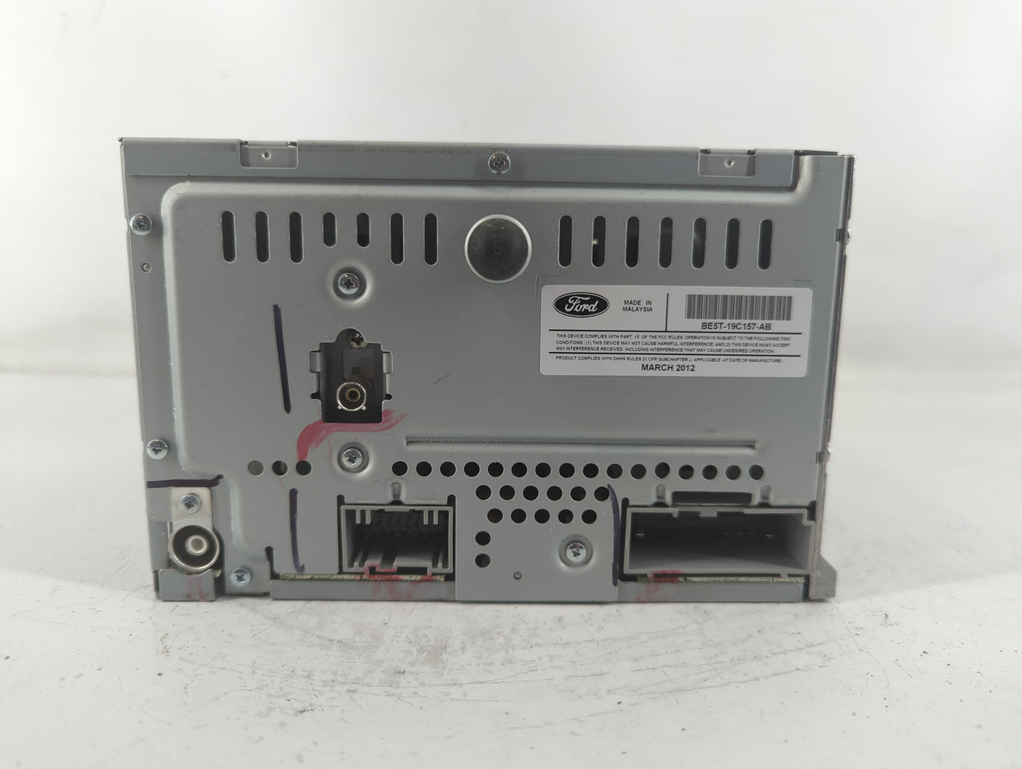 2010-2012 Ford Fusion Radio AM FM Cd Player Receiver Replacement P/N:BE5T-19C157-AB Fits Fits 2010 2011 2012 OEM Used Auto P