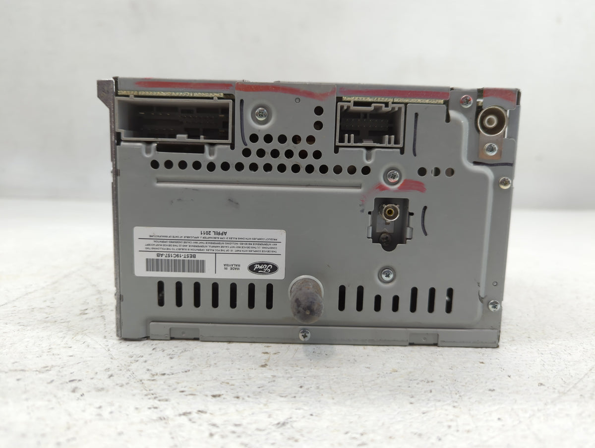 2010-2012 Ford Fusion Radio AM FM Cd Player Receiver Replacement P/N:BE5T-19C157-AB Fits 2010 2011 2012 OEM Used Auto Parts 