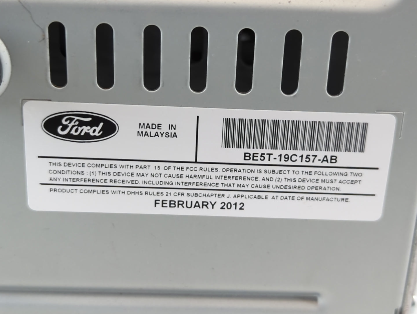 2010-2012 Ford Fusion Am Fm Cd Player Radio Receiver - Oemusedautoparts1.com