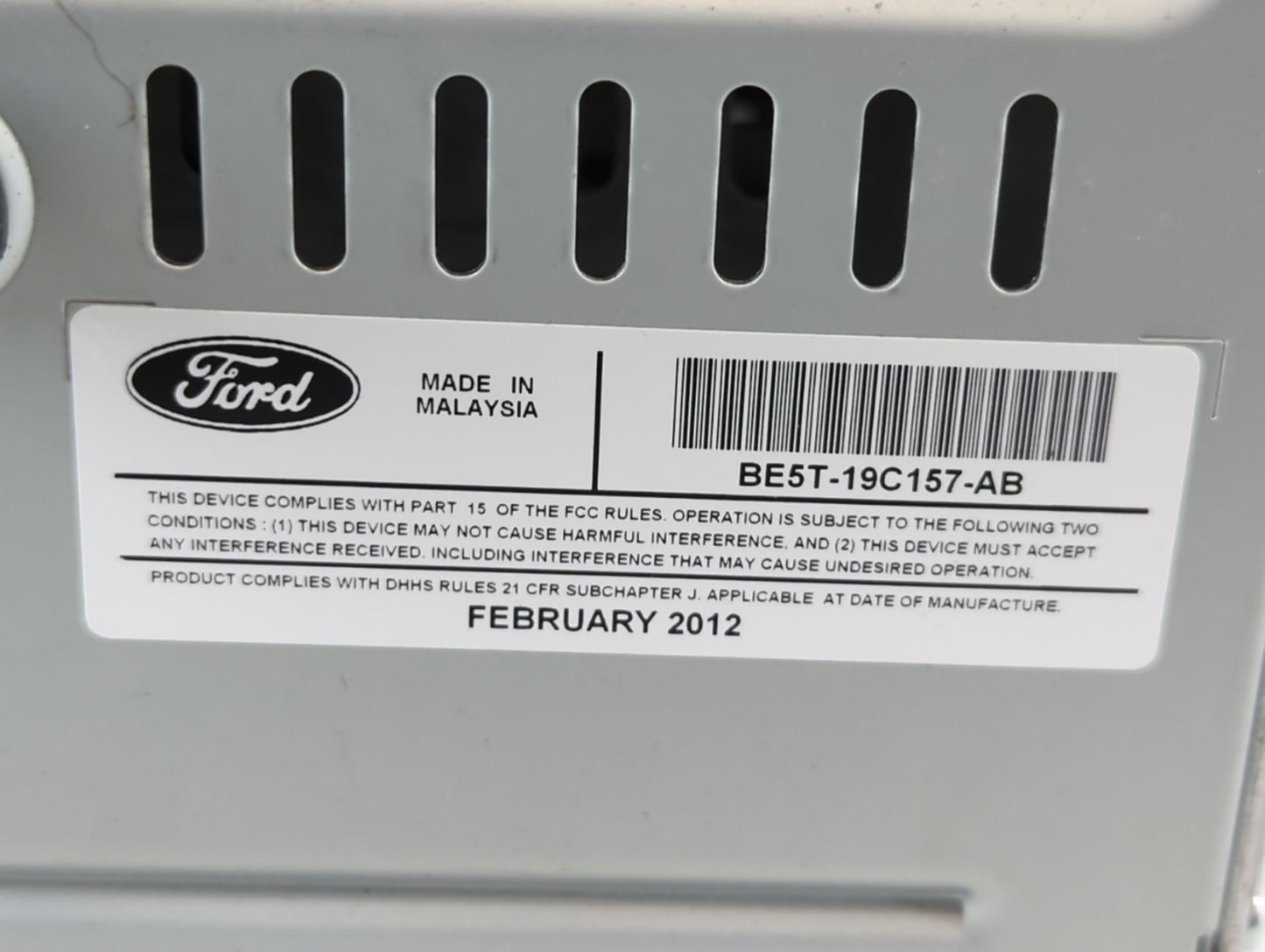 2010-2012 Ford Fusion Am Fm Cd Player Radio Receiver - Oemusedautoparts1.com