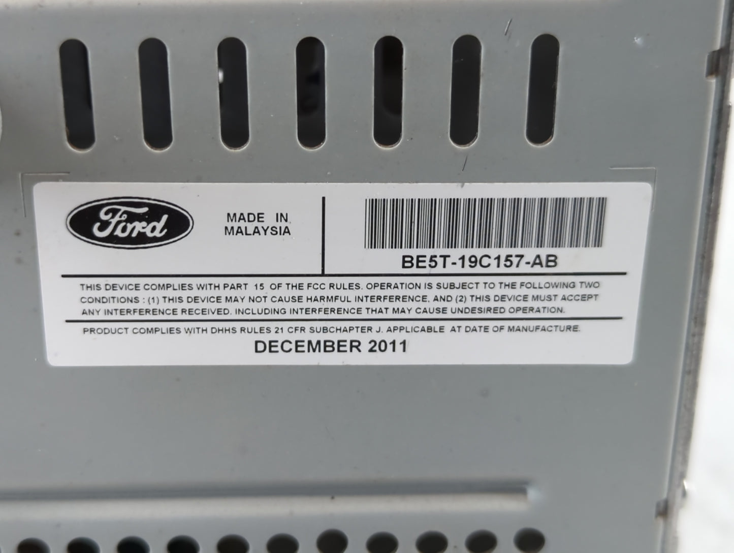 2010-2012 Ford Fusion Am Fm Cd Player Radio Receiver - Oemusedautoparts1.com