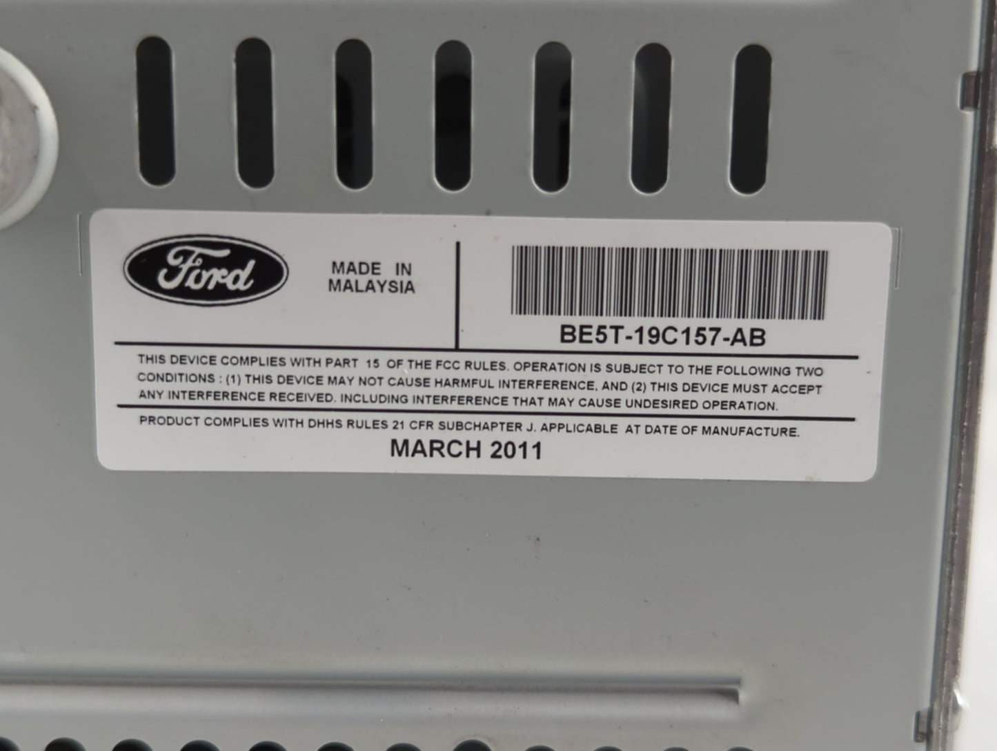 2011-2012 Ford Fusion Am Fm Cd Player Radio Receiver - Oemusedautoparts1.com