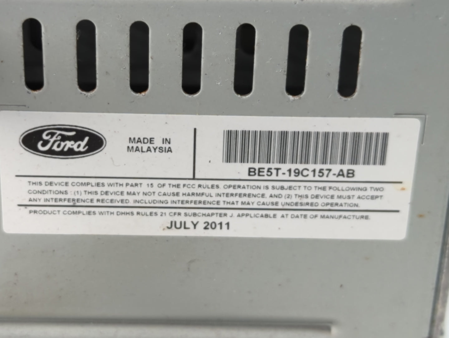 2011-2012 Ford Fusion Radio Control Panel 745142 - Oemusedautoparts1.com
