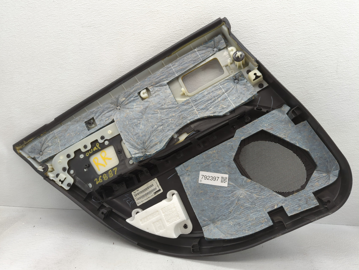 2012 Ford Fusion Rear Right Passenger Interior Door Panel Trim Black - Oemusedautoparts1.com
