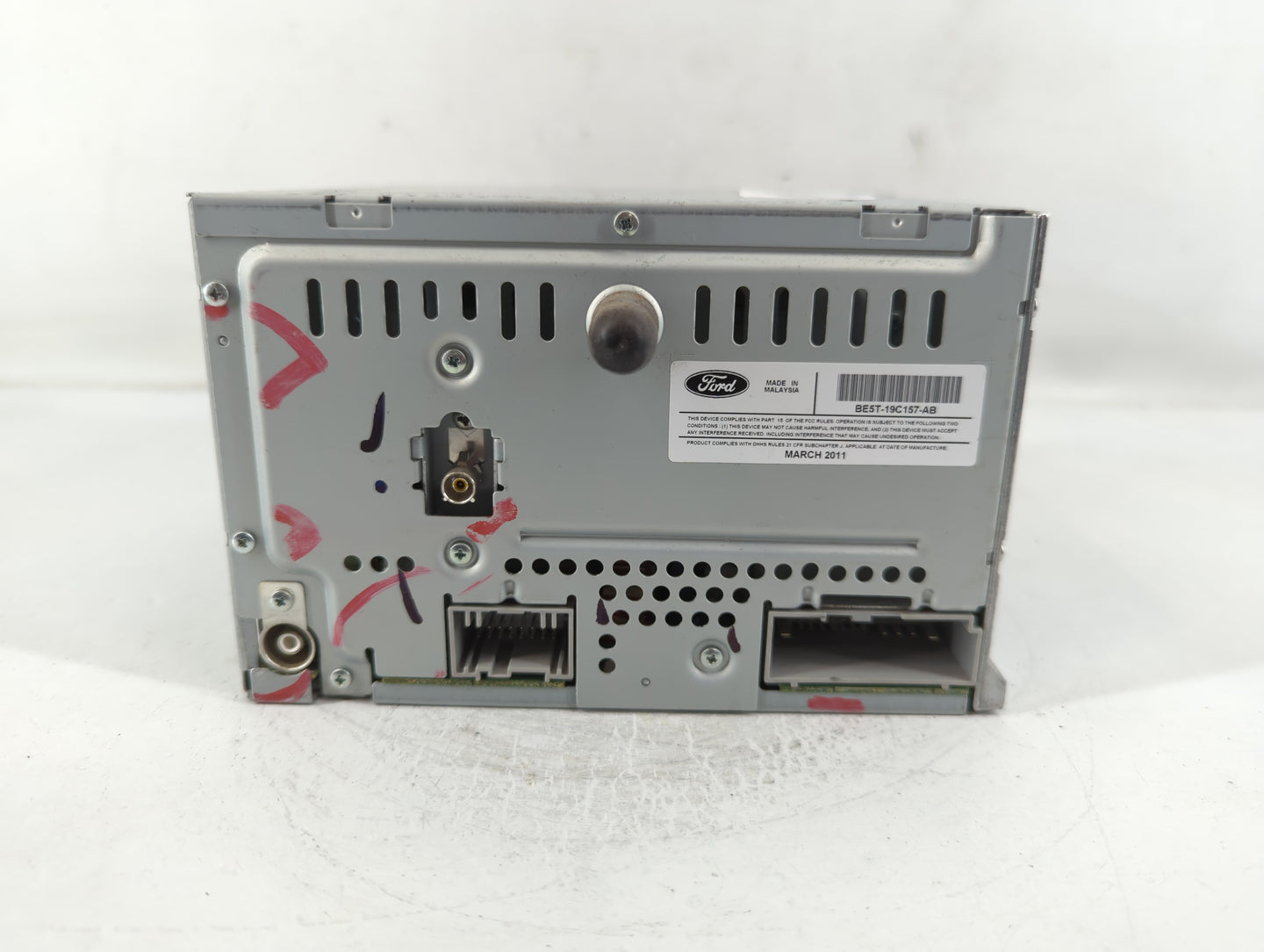 2010-2012 Ford Fusion Radio AM FM Cd Player Receiver Replacement P/N:BE5T-19C157-AB BE5T-19C159-AA Fits Fits 2010 2011 2012 