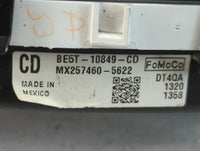 2011-2012 Ford Fusion Instrument Cluster Speedometer Gauges P/N:BE5T-10849-CD Fits Fits 2011 2012 OEM Used Auto Parts - Oemu
