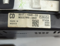 2011-2012 Ford Fusion Instrument Cluster Speedometer Gauges P/N:BE5T-10849-CD Fits Fits 2011 2012 OEM Used Auto Parts - Oemu