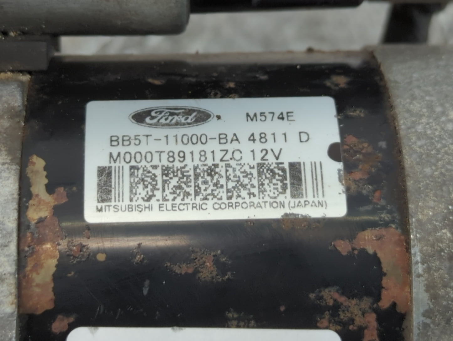2011-2012 Ford Fusion Car Starter Motor Solenoid OEM P/N:BB5T-11000-BA Fits OEM Used Auto Parts - Oemusedautoparts1.com