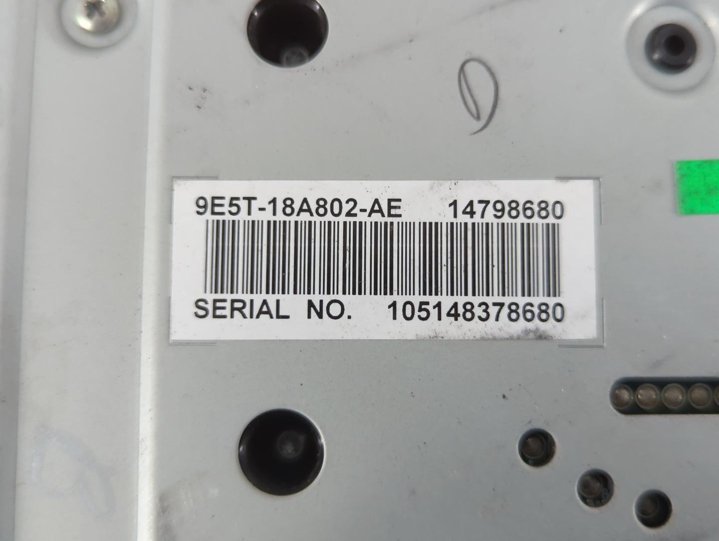 2010-2012 Ford Fusion Radio AM FM Cd Player Receiver Replacement P/N:14798680 9E5T-18A802-AE Fits Fits 2010 2011 2012 OEM Us