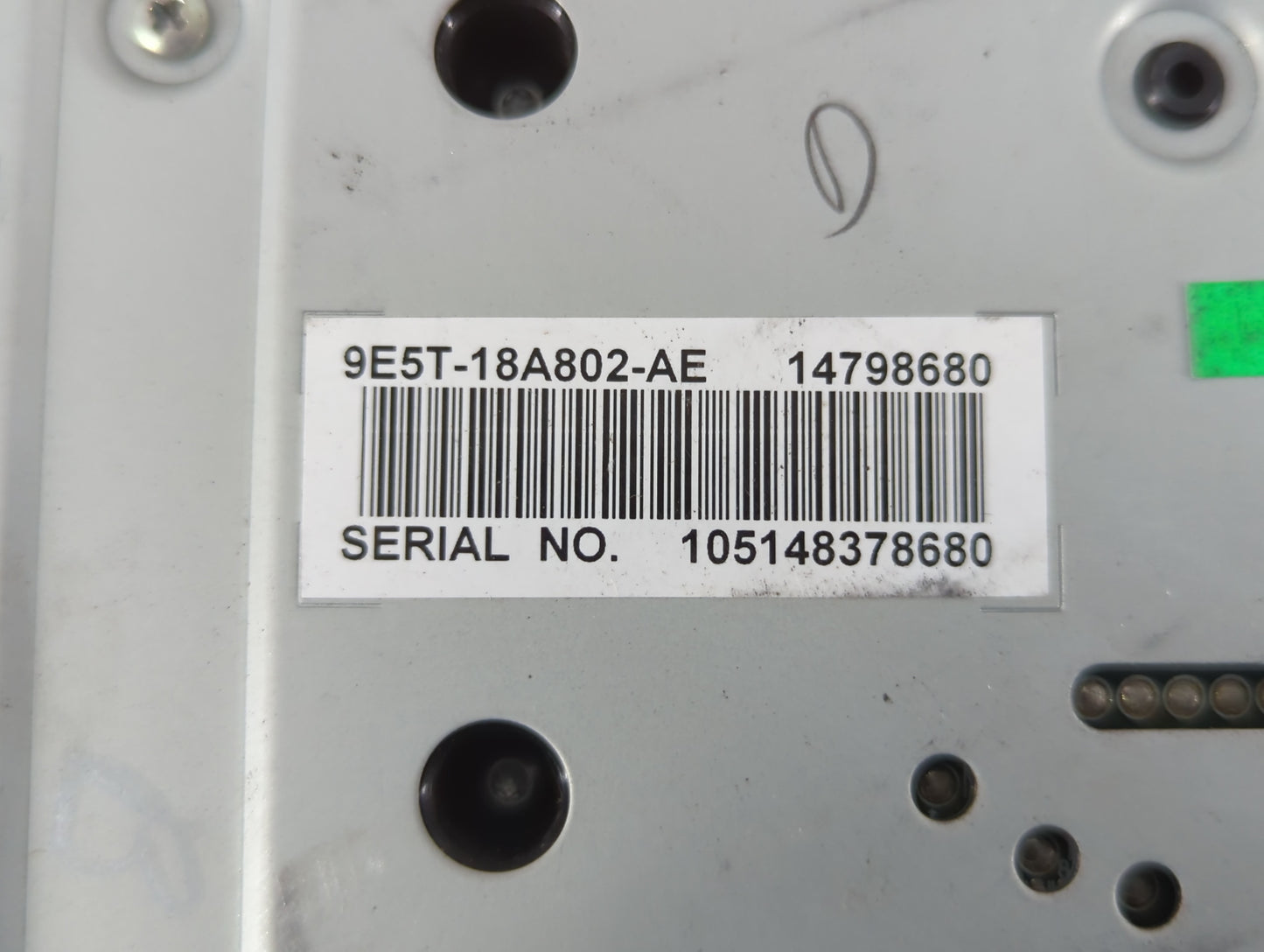 2010-2012 Ford Fusion Radio AM FM Cd Player Receiver Replacement P/N:14798680 9E5T-18A802-AE Fits Fits 2010 2011 2012 OEM Us