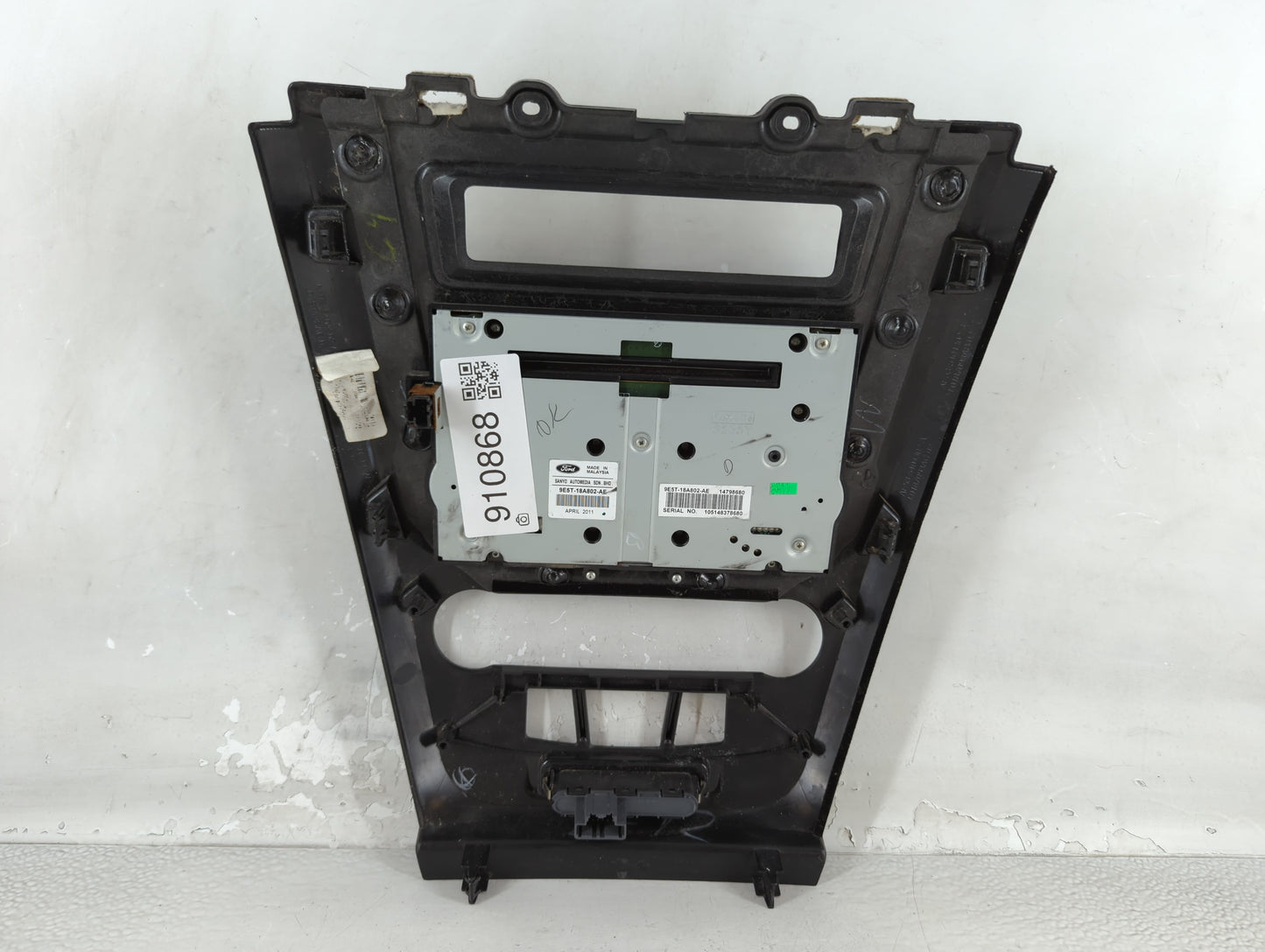 2010-2012 Ford Fusion Radio AM FM Cd Player Receiver Replacement P/N:14798680 9E5T-18A802-AE Fits Fits 2010 2011 2012 OEM Us