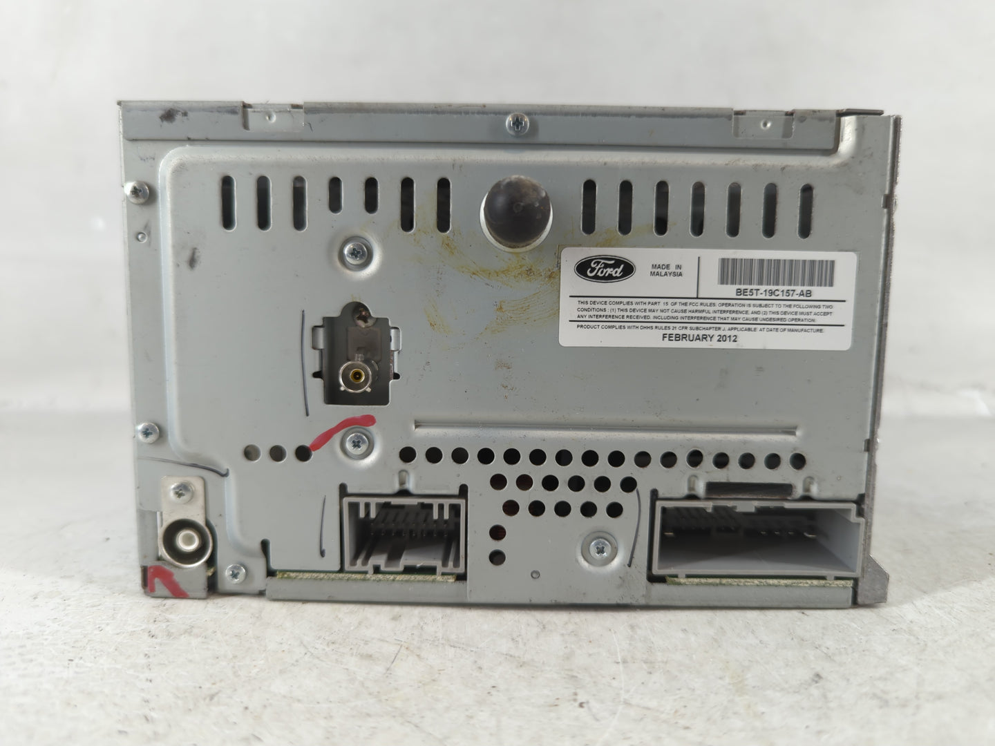 2012 Ford Fusion Radio AM FM Cd Player Receiver Replacement P/N:BE5T-19C157-AB Fits OEM Used Auto Parts - Oemusedautoparts1.