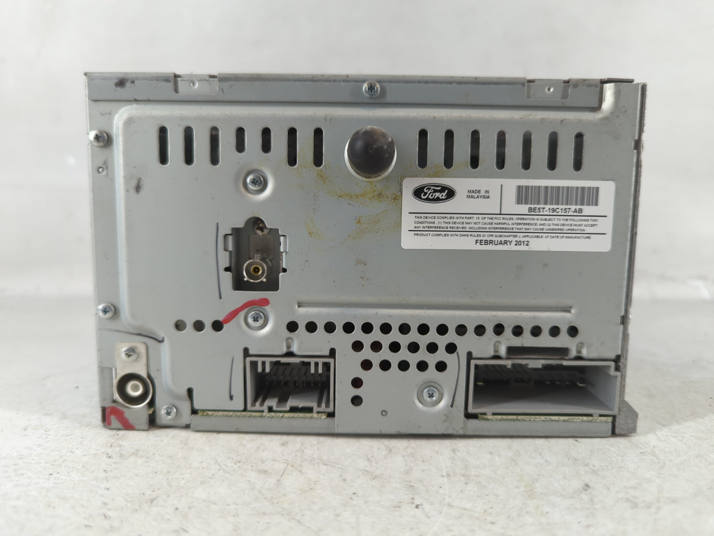 2012 Ford Fusion Radio AM FM Cd Player Receiver Replacement P/N:BE5T-19C157-AB Fits OEM Used Auto Parts - Oemusedautoparts1.